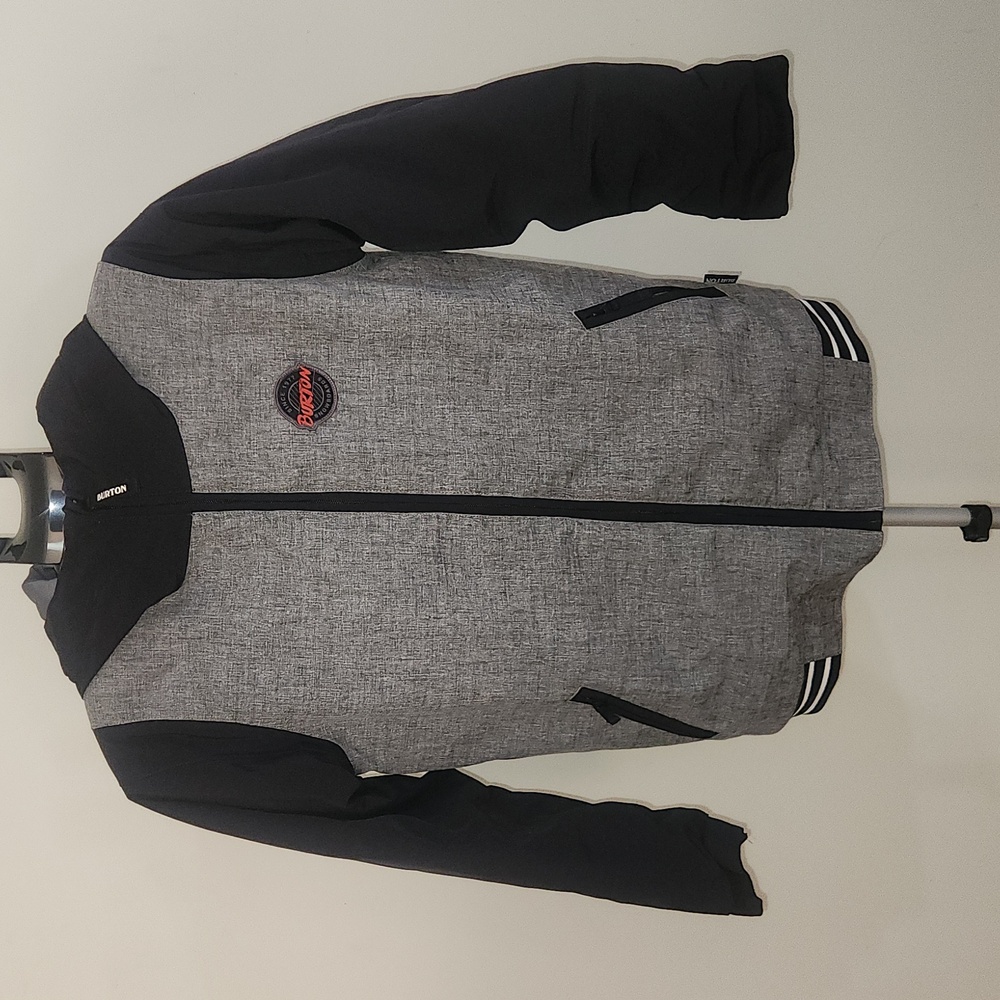 Burton Game Day Gray and Black Jacket. Size L.